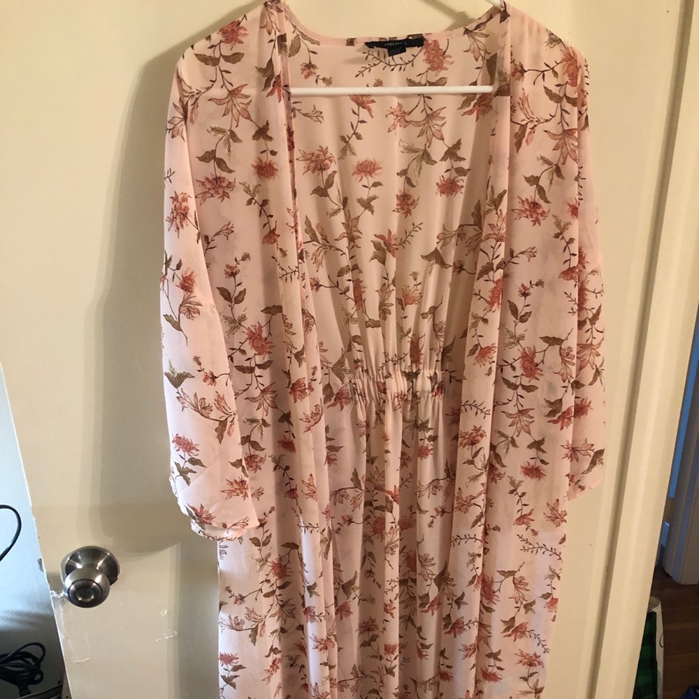Pink floral Kimono